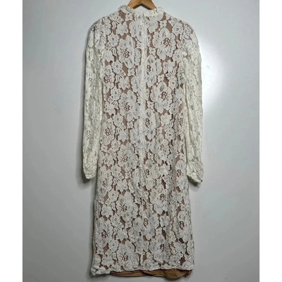 WAYF Lace Emma Midi Dress Size Medium - Picture 10 of 15
